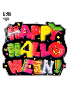 Halloween 3D Neon Διακοσμητικό Τοίχου 53x45cm 311824