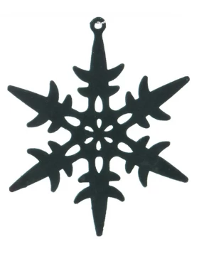 Χριστουγεννιάτικο Στολίδι Νιφάδα 10cm 205521a