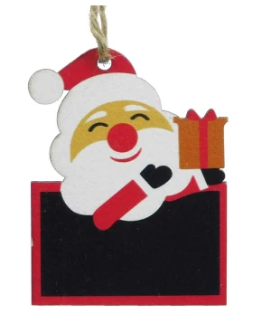 Χριστουγεννιάτικο Ξύλινο Στολίδι Άγιος Βασίλης 5x h6.7cm 237441