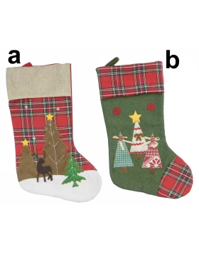 Χριστουγεννιάτικη Κάλτσα με Παράσταση σε 2 σχέδια 45cm 237469