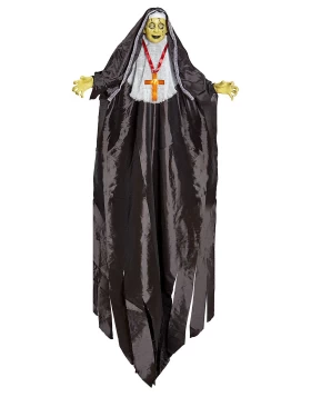 Halloween Κρεμαστό Διακοσμητικό Horror Nun με Φώς 137cm 10043 - 318292