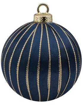 Μπλέ Χριστουγεννιάτικη Μπάλα 8cm 23621