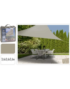 Ambiance Shade Τριγωνικό 360x360x360cm 805905 Sand Color - UPF 50+ 