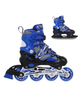 Αυξομειούμενα Roller NH18366 2 ΣΕ 1 Μπλε Medium(35-38) IN-LINE SKATES/HOCKEY ICE SKATES