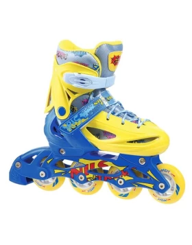 Αυξ. Πατίνια Roller NH 1105 ΣΕΤ 3 ΣΕ 1 INLINE SKATES NILS EXTREME ΚΙΤΡΙΝΟ/ΜΠΛΕ MEDIUM(35-38)