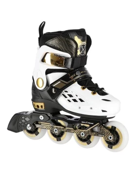 Αυξομειούμενα Πατίνια Roller NA 20004 Άσπρο IN-LINE SKATES NILS EXTREME Small (30-33)