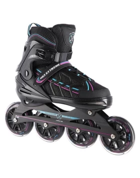 Αυξομειούμενα Πατίνια Roller NA 1128 Μαύρο/Μωβ IN-LINE SKATES NILS EXTREME Extra Large(43-45)