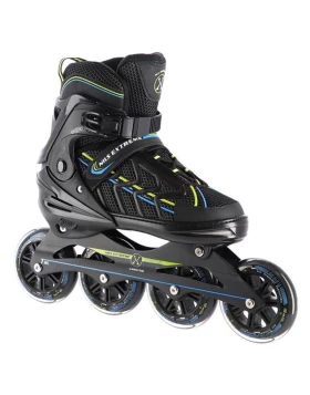 Αυξομειούμενα Πατίνια Roller NA 1128 Μαύρο/Λαχανί IN-LINE SKATES NILS EXTREME Extra Large(43-45)