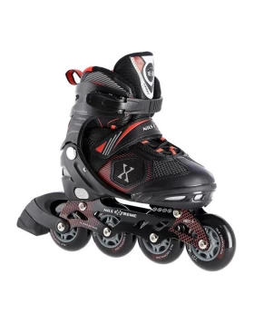 Αυξομειούμενα Πατίνια Roller NA 9080 Μαύρο/Κόκκινο IN-LINE SKATES NILS EXTREME Small(31-34)