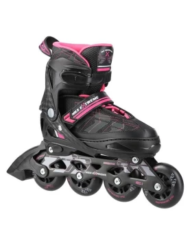 Αυξομειούμενα Πατίνια Roller NA 11002 Μαύρο/Ροζ IN-LINE SKATES NILS EXTREME Medium(35-38)