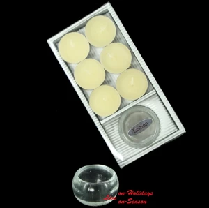 Set/6 Αρωματικά Κεριά Ρεσώ με Γυάλινη Βάση 236473 Lemon