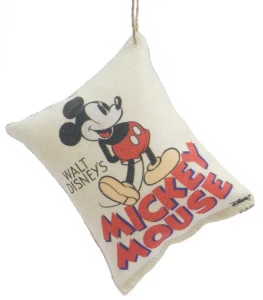 Χριστουγεννιάτικο Στολίδι Μαξιλαράκι Mickey 10cm 50429c