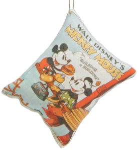 Χριστουγεννιάτικο Στολίδι Μαξιλαράκι Mickey 10cm 50429d