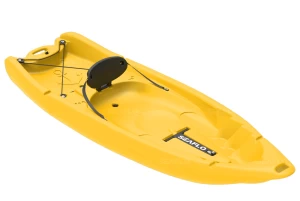 Adult+Kid Kayak Yellow SEAFLO Καγιάκ από Πολυαιθυλένιο HDPE ένας ενήλικας + ένα παιδί, Μήκος: 2.37m, Αντοχή: 125kg