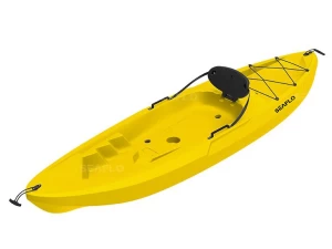 Adult Kayak Yellow SEAFLO Καγιάκ από Πολυαιθυλένιο HDPE ενός ατόμου, Μήκος: 2.45m, Αντοχή: 125kg