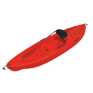 Adult Kayak Red SEAFLO Καγιάκ από Πολυαιθυλένιο HDPE ενός ατόμου, Μήκος: 2.45m, Αντοχή: 125kg