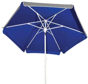 Ομπρέλα Θαλάσσης με Αεραγωγό 2.0m - 31701 - UV50 Silver/Blue - Βαρέως Τύπου
