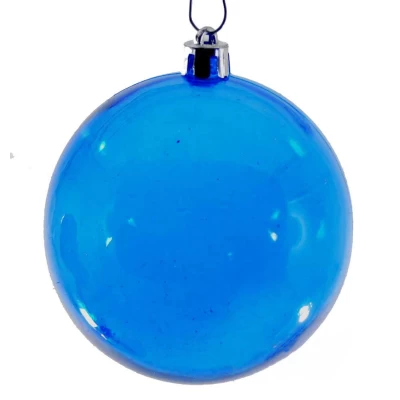 Χριστουγεννιάτικη μπάλα Μπλέ 10cm 236985