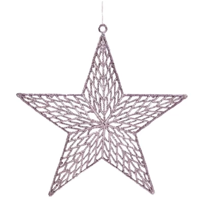 Χριστουγεννιάτικο Στολίδι Αστέρι Ροζέ 28cm 236513d
