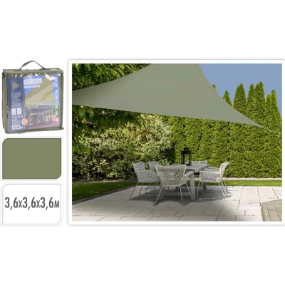 Ambiance Shade Τριγωνικό 360x360x360cm 805912 Olive Green - UPF 50+ 