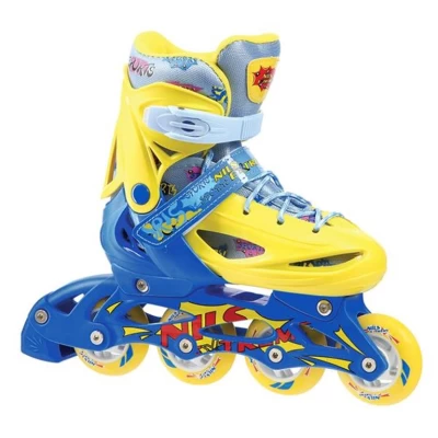 Αυξ. Πατίνια Roller NH 1105 ΣΕΤ 3 ΣΕ 1 INLINE SKATES NILS EXTREME ΚΙΤΡΙΝΟ/ΜΠΛΕ MEDIUM(35-38)