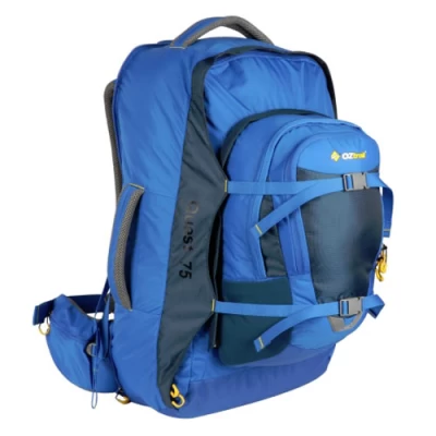 ΤΣΑΝΤΑ ΣΑΚΙΔΙΟ ΤΑΞΙΔΙΟΥ OZTRAIL QUEST 75L+10lt BLUE