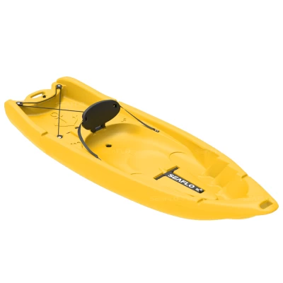 Adult+Kid Kayak Yellow SEAFLO Καγιάκ από Πολυαιθυλένιο HDPE ένας ενήλικας + ένα παιδί, Μήκος: 2.37m, Αντοχή: 125kg