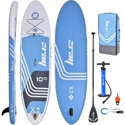 zray ΣΑΝΙΔΑ SUP Χ2 ΛΕΥΚΗ -ΓΑΛΑΖΙΟ 330x81x15cm ΜΕ ΜΟΝΟ ΠΤΕΡΥΓΙΟ