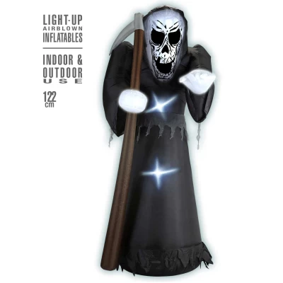 Halloween Φουσκωτό Διακοσμητικό Grim Reaper με Φώς 122cm 75036