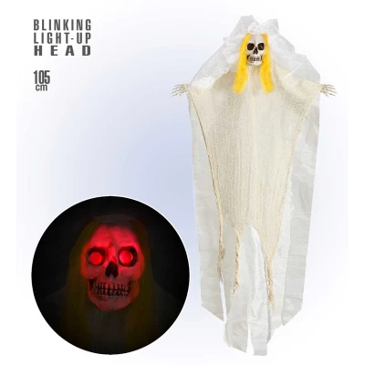 Halloween Διακοσμητικό Skeleton Bride με Φώς 105cm 10040