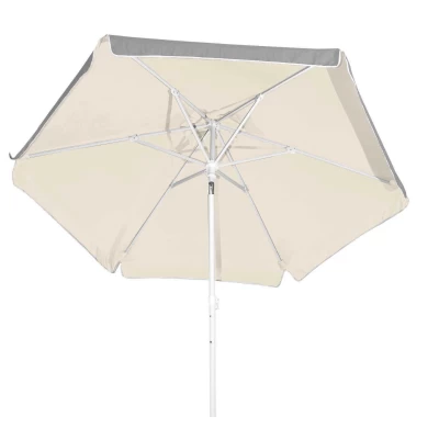 Ομπρέλα Θαλάσσης με Αεραγωγό 2.0m -37130 - UV50 Silver/Ecrou - Βαρέως Τύπου