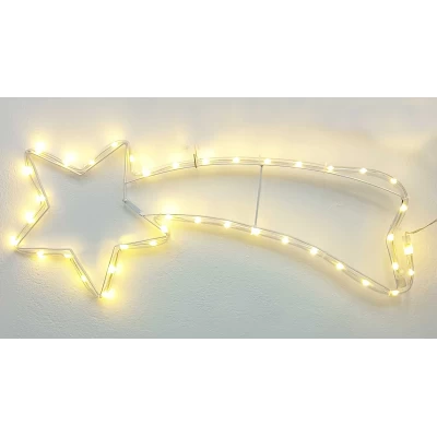 Φωτοσωλήνας Κομήτης LED SMD - Warm White 65cm με Πρόγραμμα 238074 - IP44