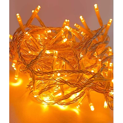 100 Led Λαμπάκια S/Orange Επεκτεινόμενα με Πρόγραμμα 5m IP44 - 62316b