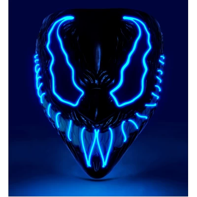 Αποκριάτικη Blue Led Monster Mask με τρείς Λειτουργίες 319019