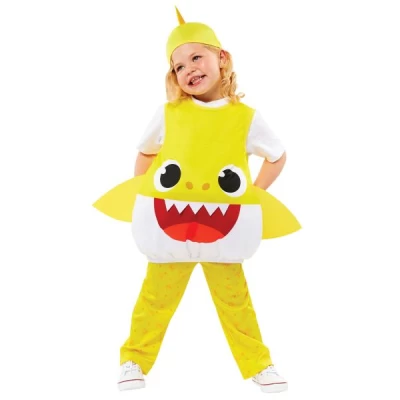 Αποκριάτικη Στολή Baby Shark Yellow Baby 2 Ετών